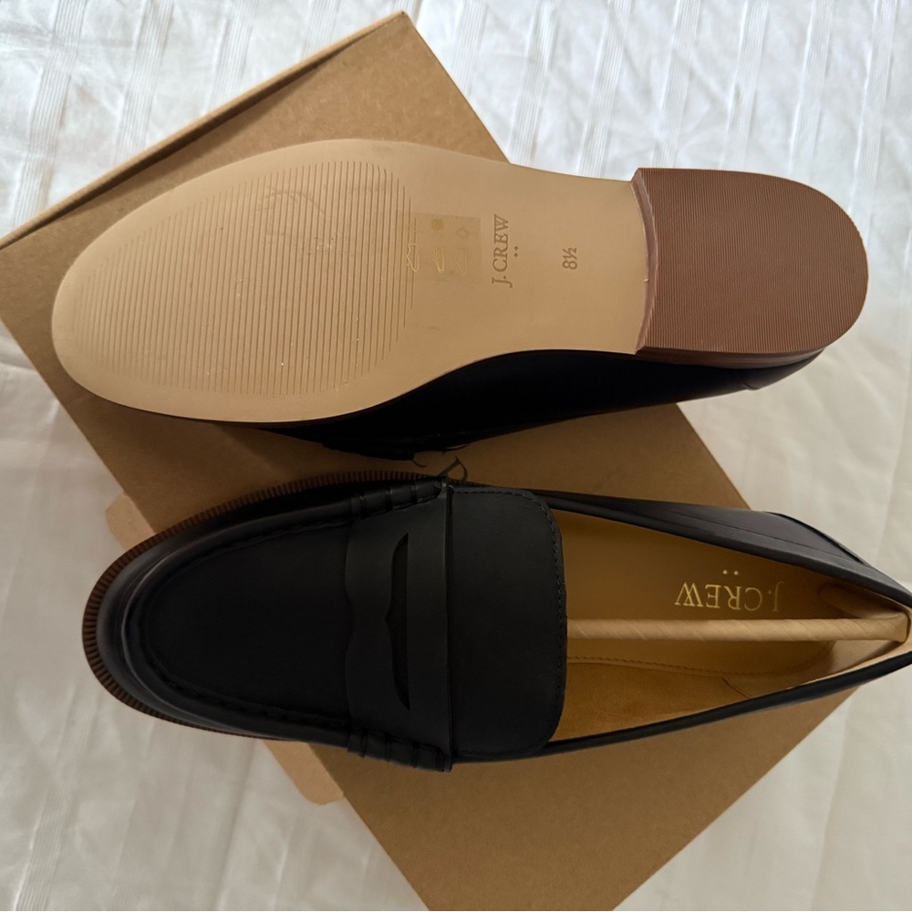 NIB J. Crew Classic Women’s Black Loafers